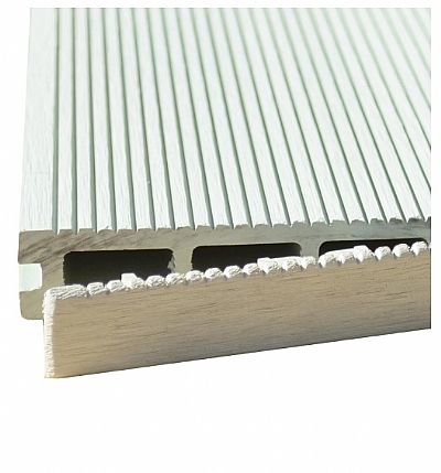 ΤΑΠΑ WPC 3D WOOD 2,5 X 15ΕΚ. | ΛΕΥΚΟ ΜΠΕΖ