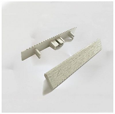 ΤΑΠΑ WPC 3D WOOD 2,5 X 15ΕΚ. | ΛΕΥΚΟ ΜΠΕΖ