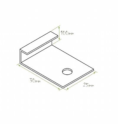 ΚΛΙΠ ΑΡΧΙΚΟ INOX ΓΙΑ ΤΟΠΟΘΕΤΗΣΗ WPC