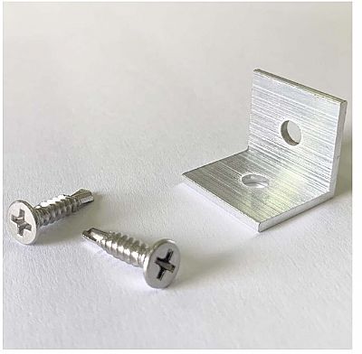 ΓΩΝΙΑ ΣΥΝΔΕΣΗΣ INOX ΜΕ ΒΙΔΕΣ 20X20X2MM 