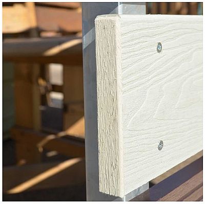 ΤΑΠΑ ΠΕΡΙΦΡΑΞΗΣ WPC 3D WOOD 2 X 12ΕΚ. | ΛΕΥΚΟ ΜΠΕΖ