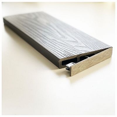  ΤΑΠΑ ΠΕΡΙΦΡΑΞΗΣ WPC 3D WOOD 2 X 12ΕΚ. | ΓΚΡΙ ΑΝΟΙΧΤΟ